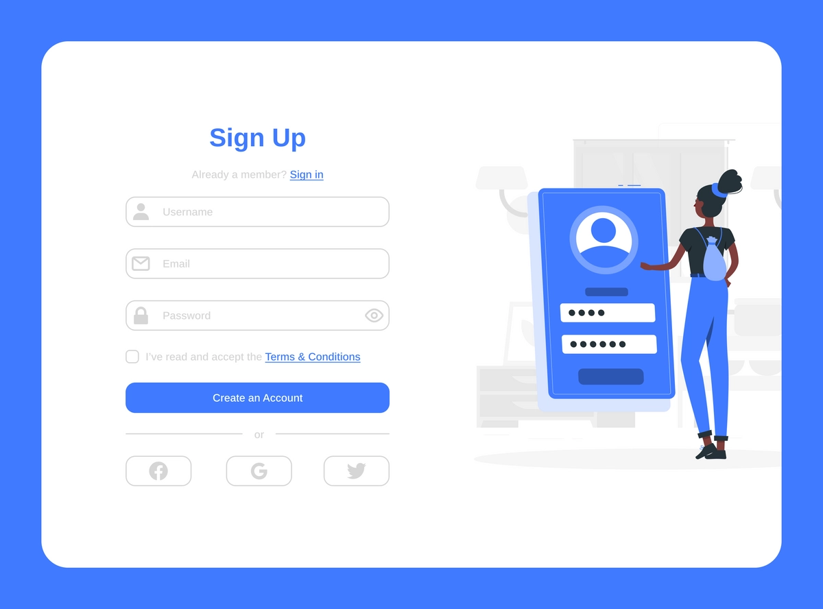 Sign Up Page