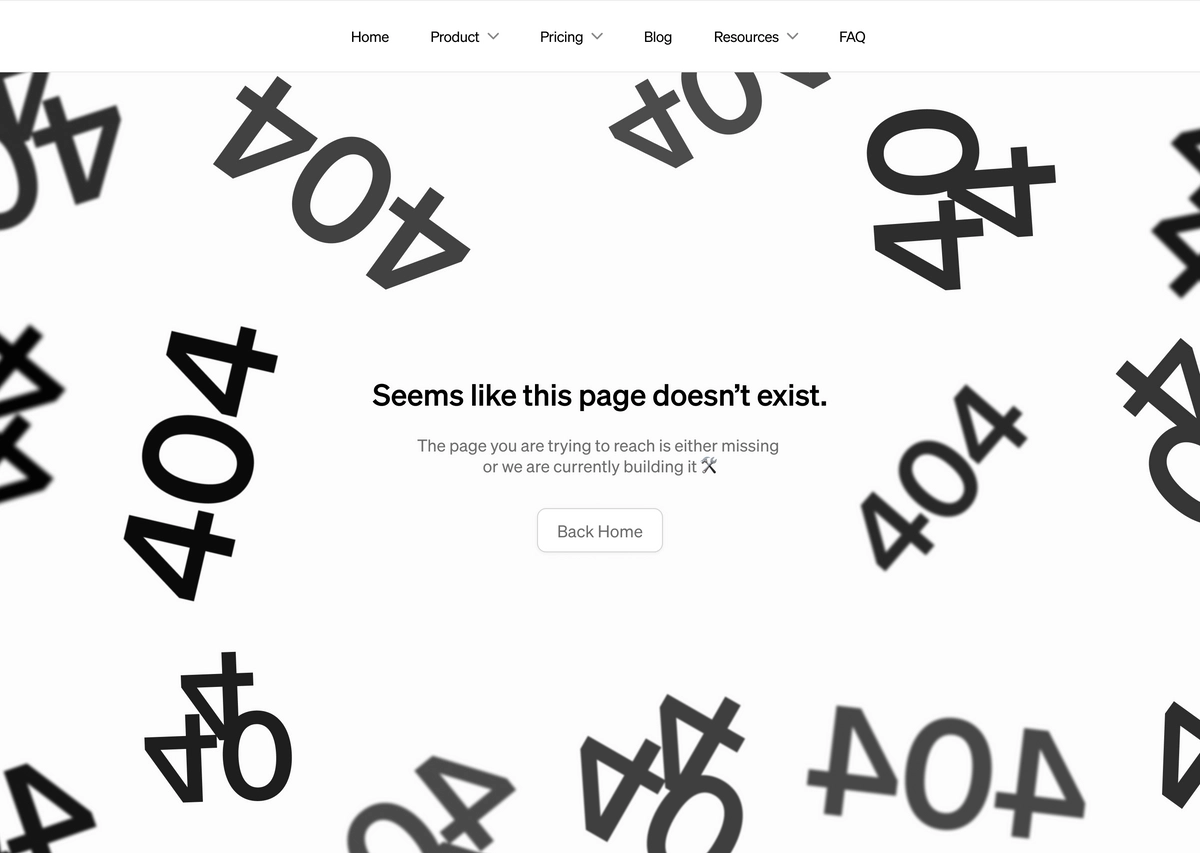 404 Page Design Exploration