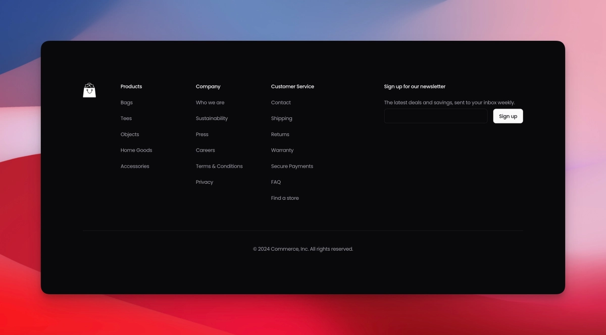 Simple Footer