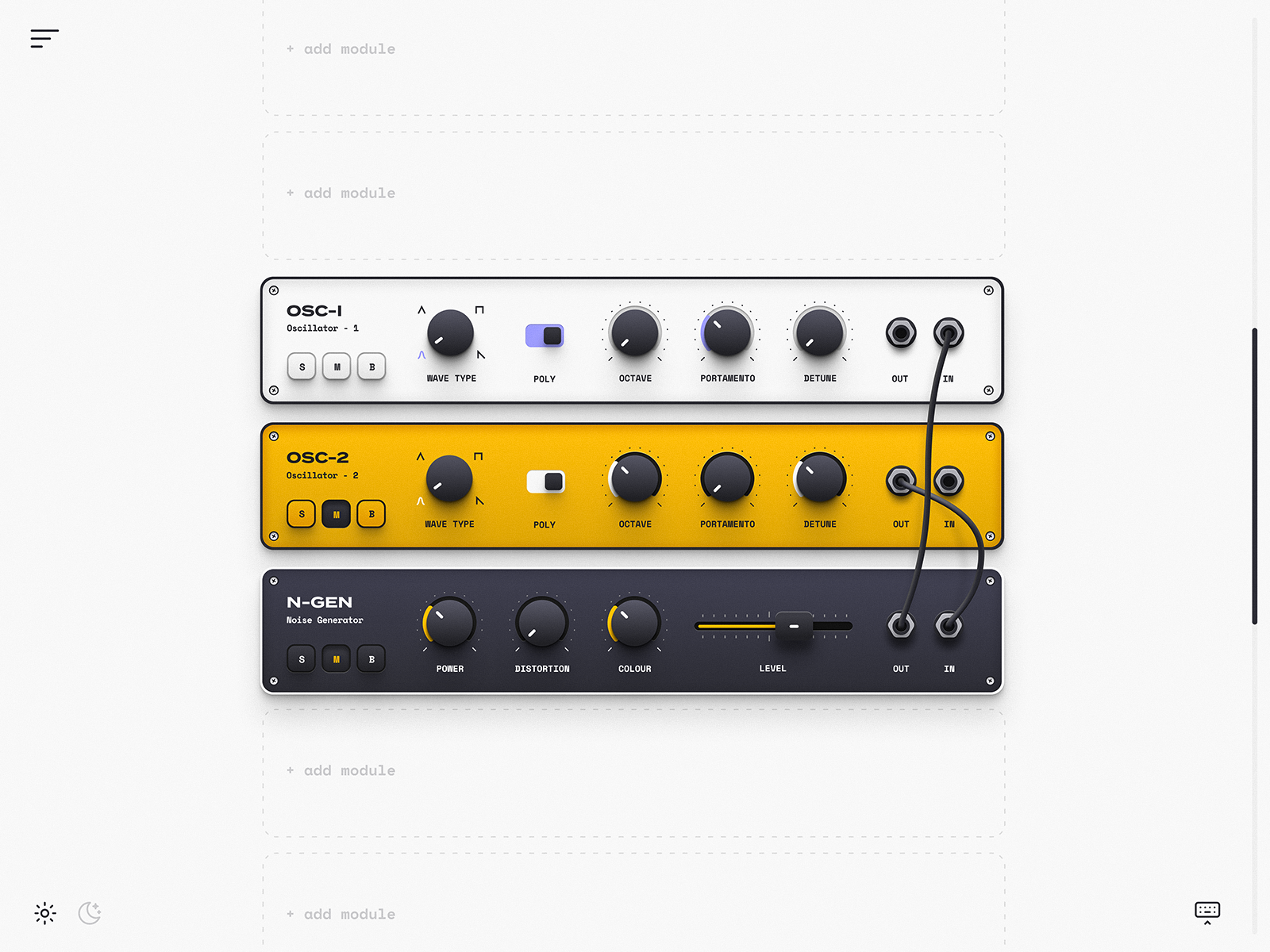 Modular Synth App by Mik Skuza Layers