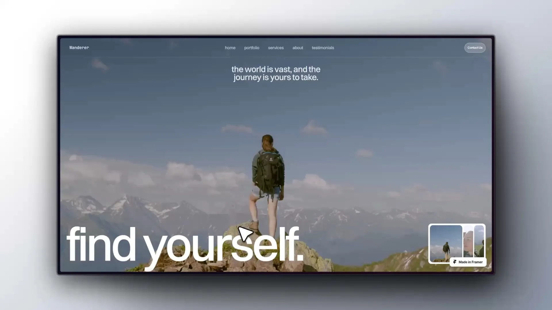 Storytelling Hero Banner Web Design Concept