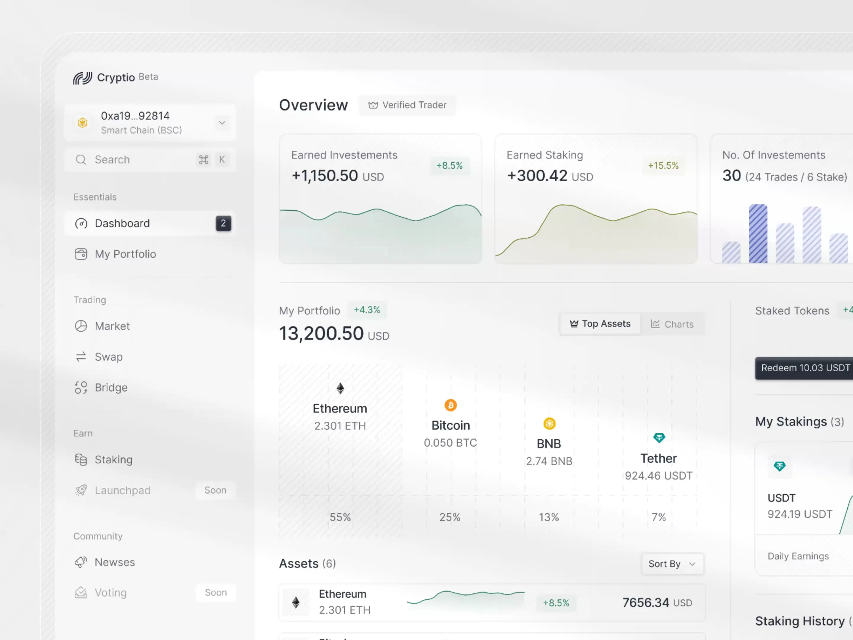 Crypto Dashboard | Search by Muzli | Search by Muzli