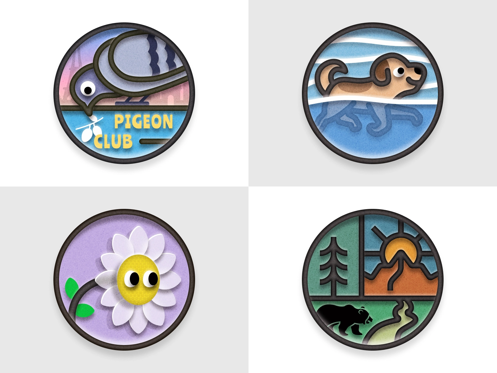 Paris Olympic-Themed Badges